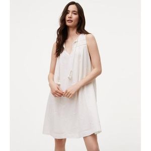 LOFT Dresses - NWT LOFT sleeveless white tassel dress LOFT Dresses - NWT LOFT sleeveless white tassel dress